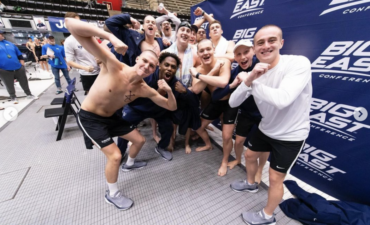 2024 Big East Champs: Xavier Men Sweep Relays On Night 1, UConn Diving Helps Lead Women